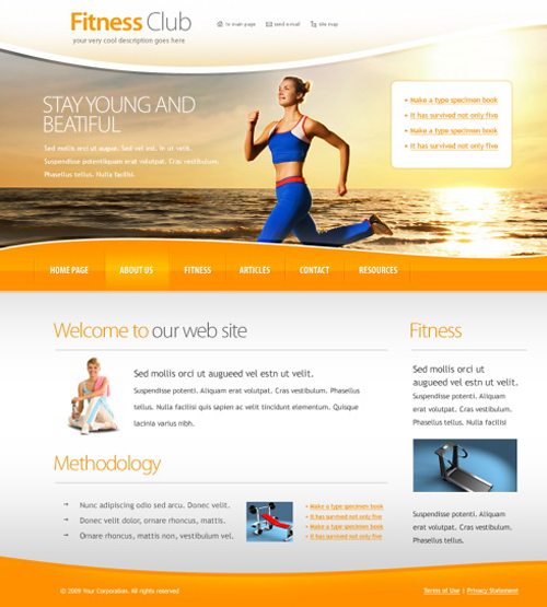 Website laten maken met Sport en Fitness 317 webdesign